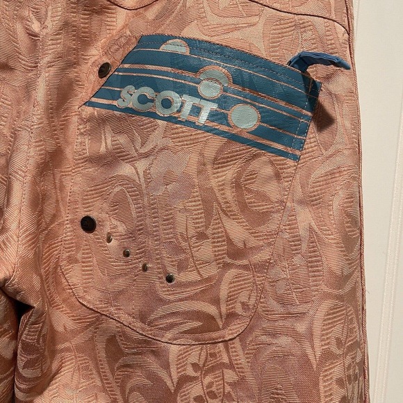 Scott Peach Embossed Snowboard Snow Pants Womens Medium - Picture 4 of 9